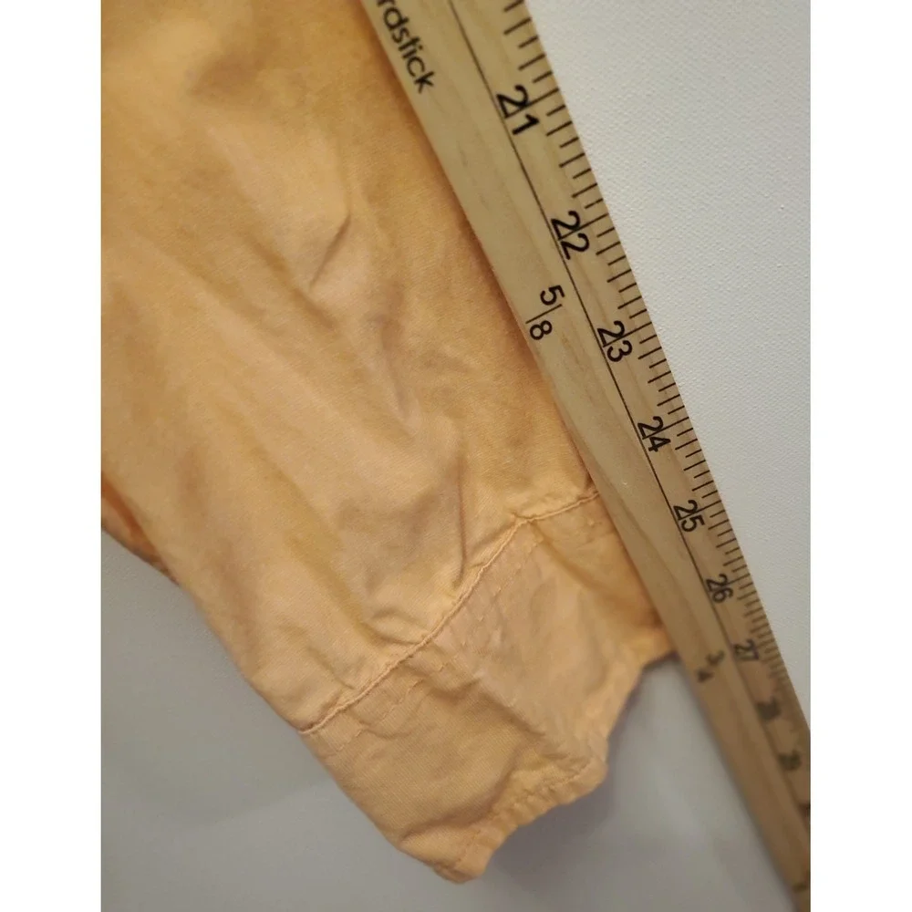 Hollister Button-Down Long Sleeve Shirt Mens Size Large Orange - Picture 8 of 9